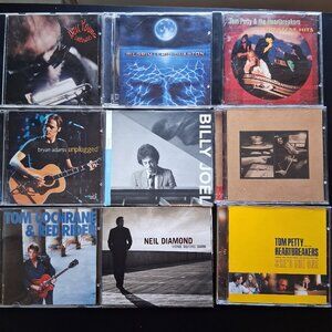 Classic Rock CD Bundle (9) Neil Young, Tom Petty, Eric Clapton, Billy Joel